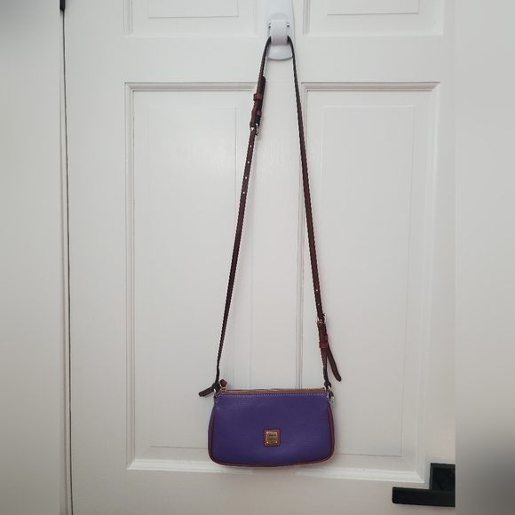 Dooney & Bourke Purple Leather Crossbody Bag - Picture 12 of 12
